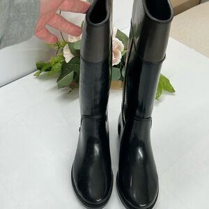 Michael Kors Sleek Black Over the Knee Boots